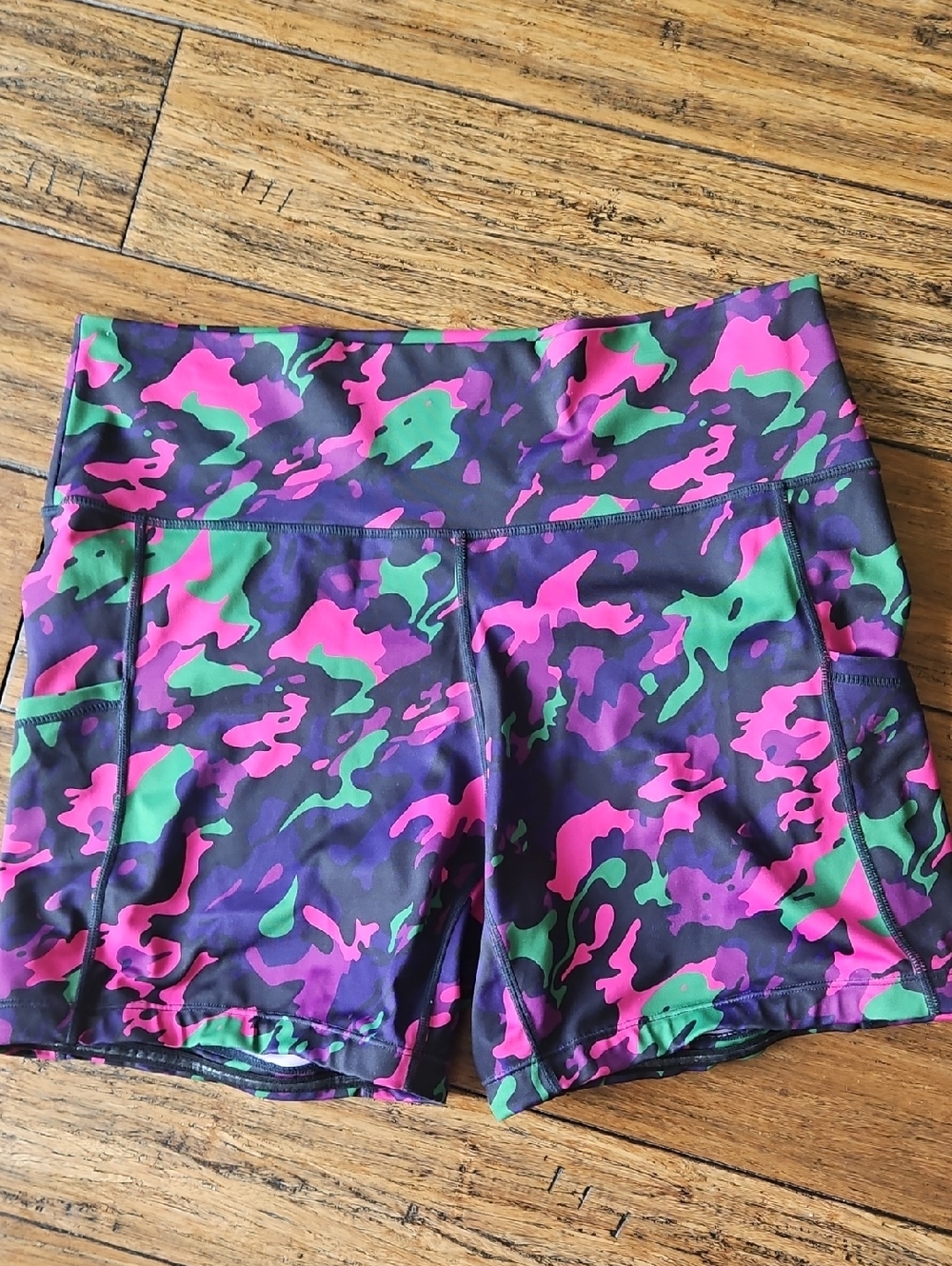 XL Constantly Varied Gear Shorts in Pink & Green Camo